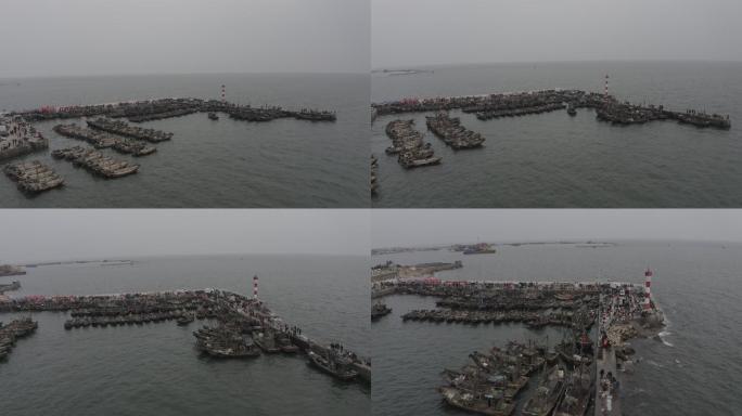4K-log日照小渔港航拍
