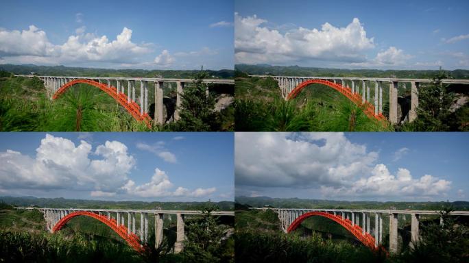贵州总溪河大桥延时摄影