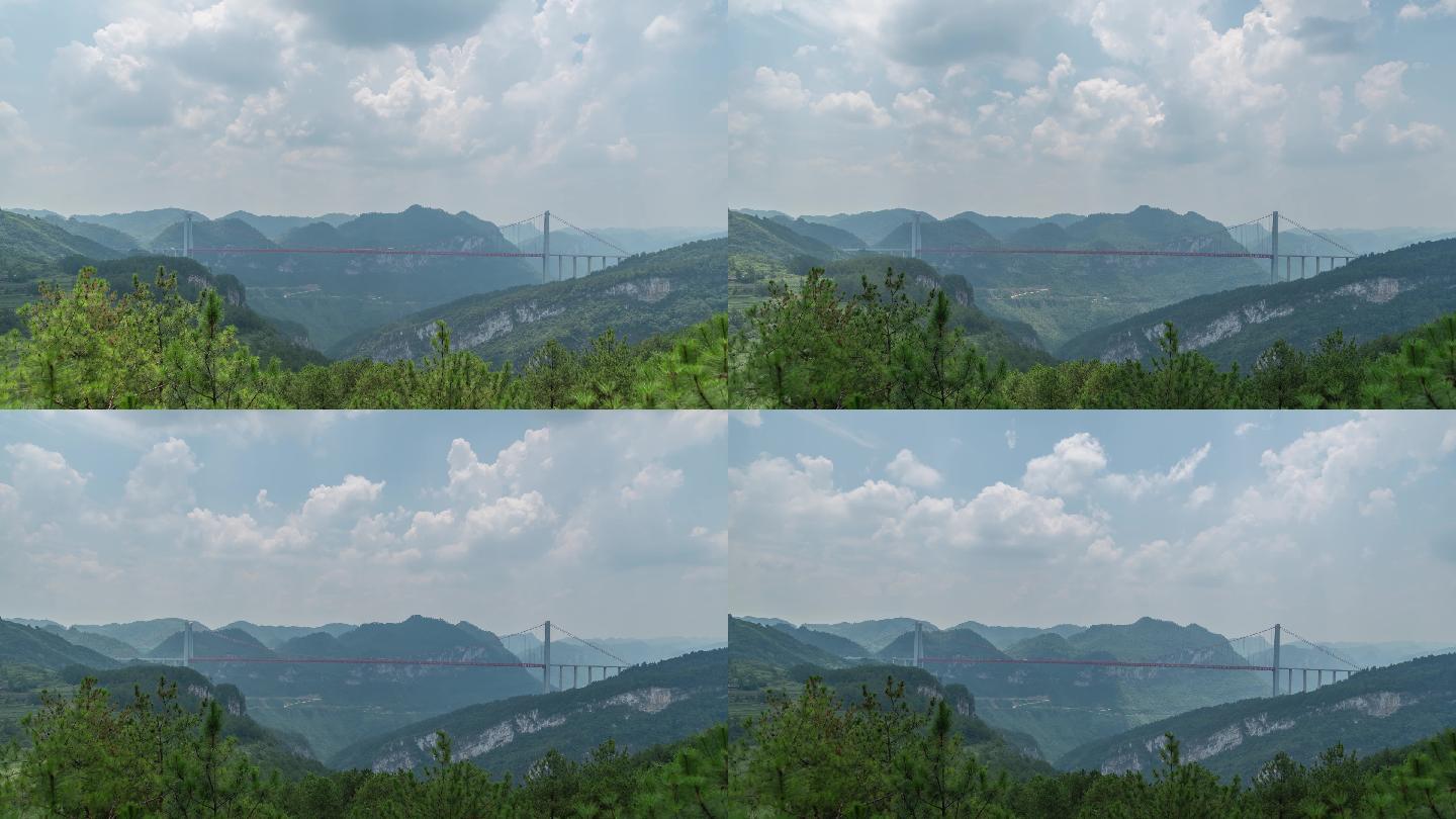 贵州清水河大桥延时摄影
