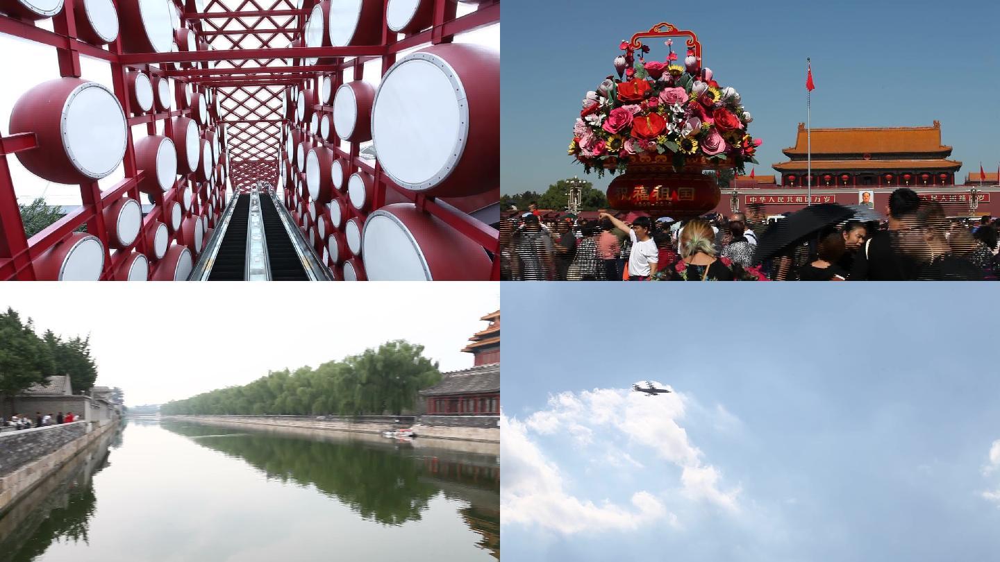 老北京胡同北京天安门长安街城市建筑等