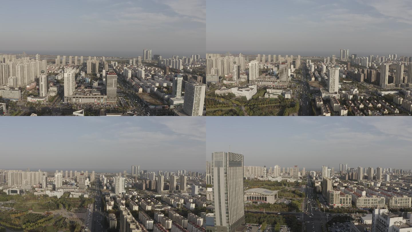 4K-log日照城市大景航拍