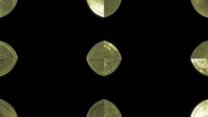 铜币金币装饰边框循环带通道