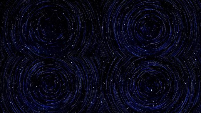 蓝色线条星轨粒子光斑