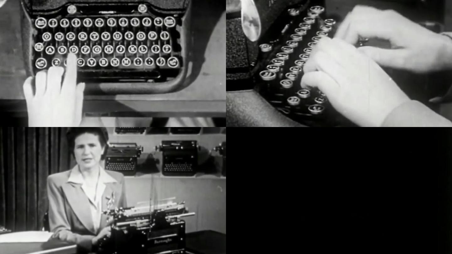 各种老式打字机打字