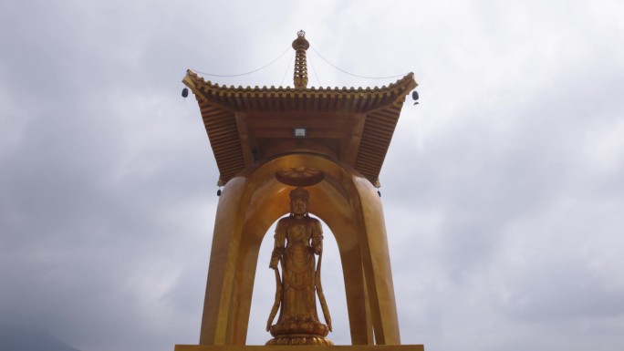 东林寺庙佛像
