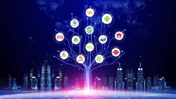 【原创】互联网科技大树logo展示ae