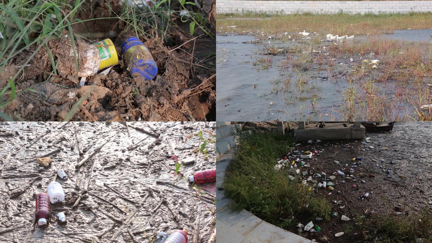 河道垃圾、环境污染、水污染、塑料垃圾