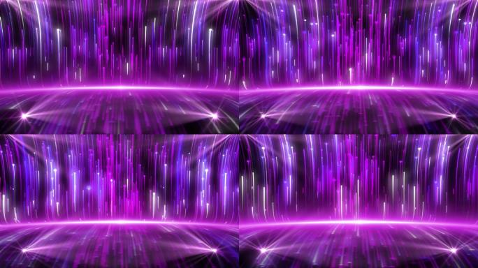 舞台紫色光线流动背景循环