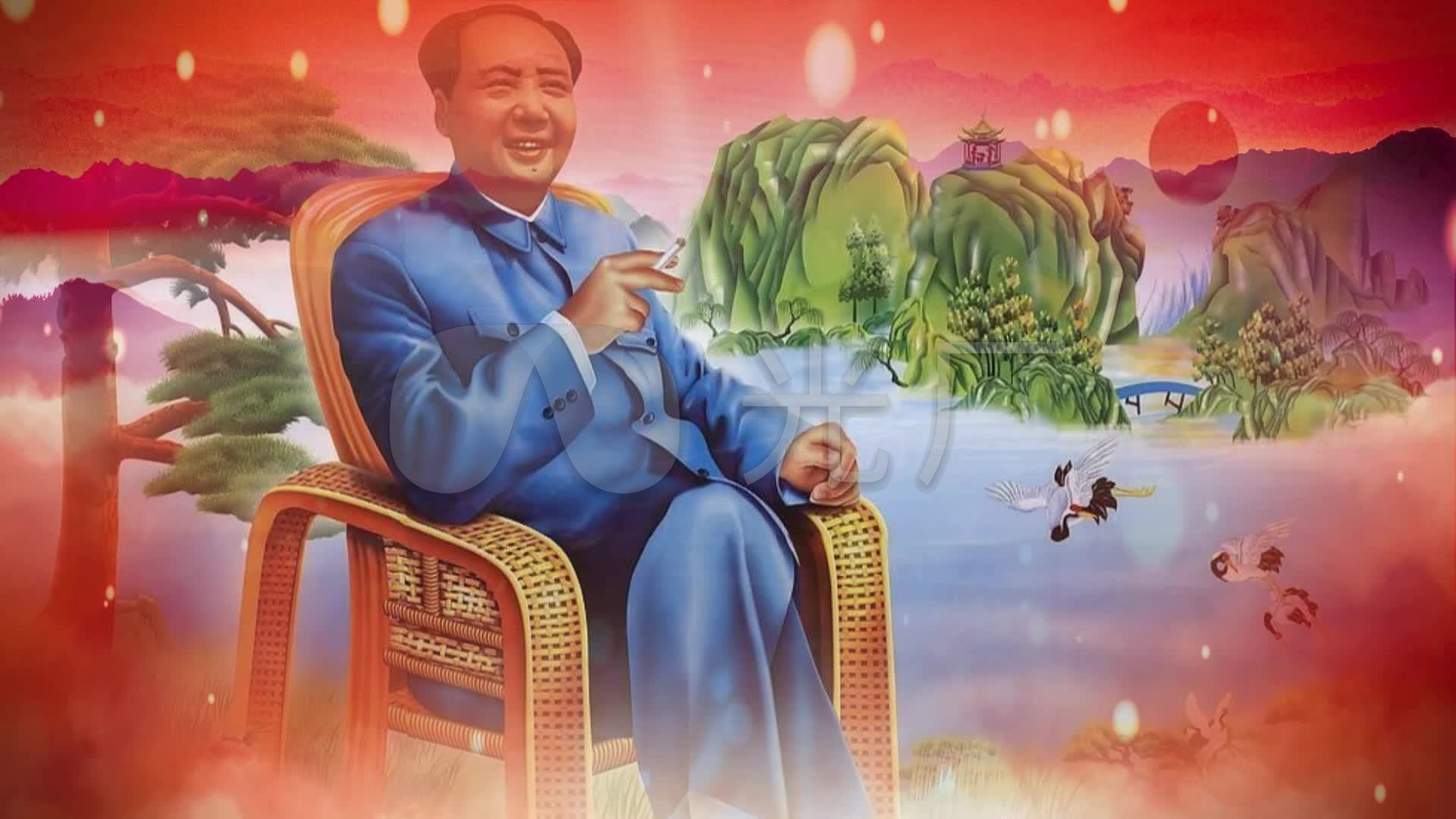 东方红军旅歌曲伴奏舞台背景配乐成品_1920X