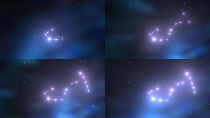十二星座天蝎座连线动画