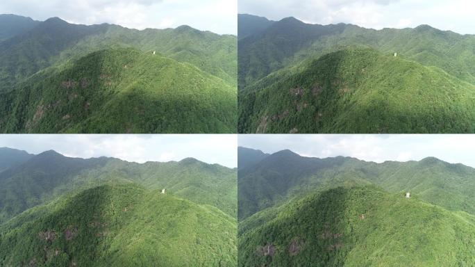 航拍原始森林姑婆山山川大气