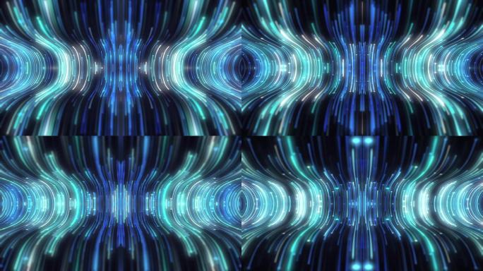 梦幻空间曲线光线流动背景循环
