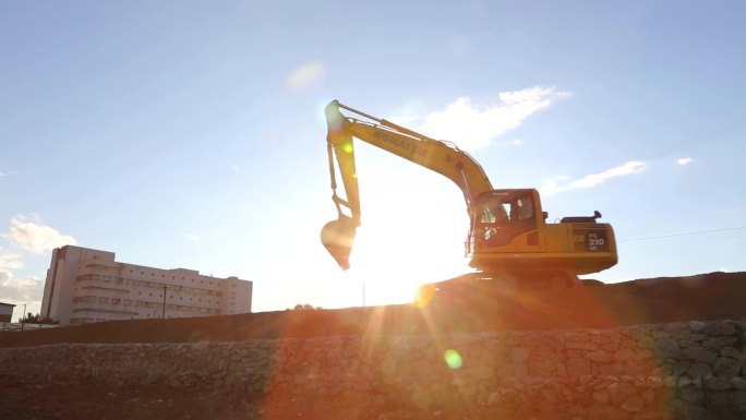 挖土机、抓钩机、城市建设、机械工程