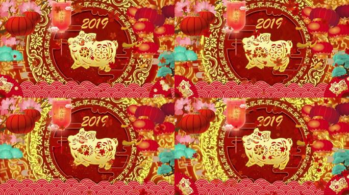 中国风2019金猪新年年会贺岁视频
