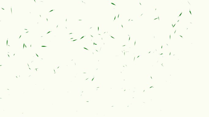 带透明通道绿色竹叶随风飘落视频素材