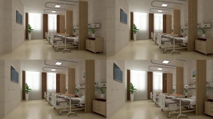 3D动画-医院疗养中心护理病房-003