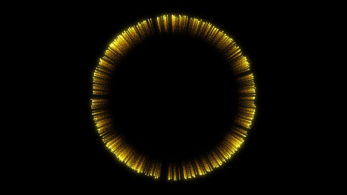 4K金色粒子扩散环冲击波（2组）