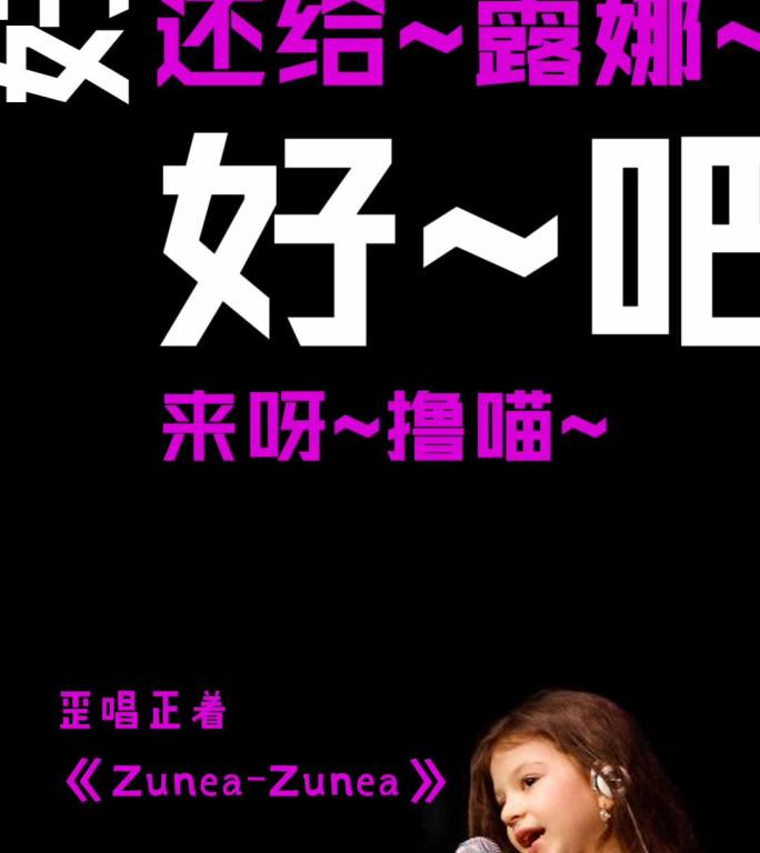 zunea-zunea音译版竖屏文字快闪