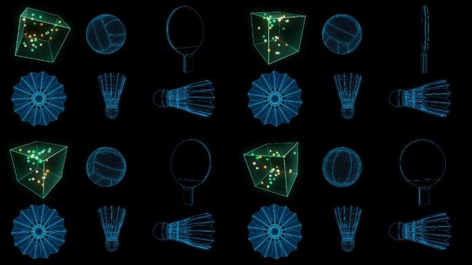 羽毛球排球乒乓球体育运动
