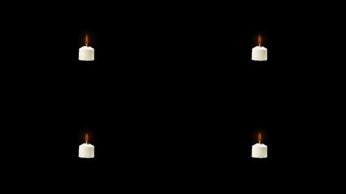 白色蜡烛哀悼带通道
