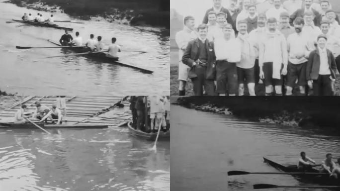 上世纪初皮划艇比赛