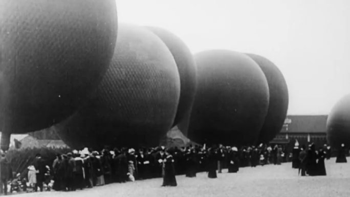 上世纪初热气球比赛