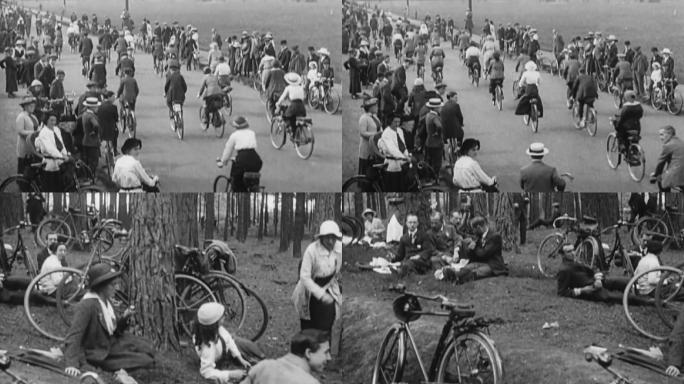 上世纪初女性自行车比赛