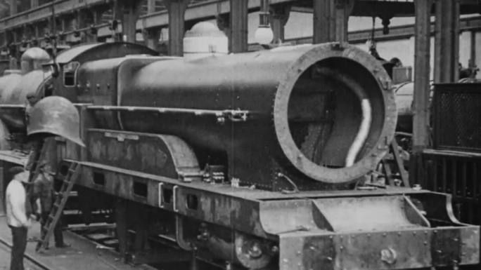上世纪初火车生产