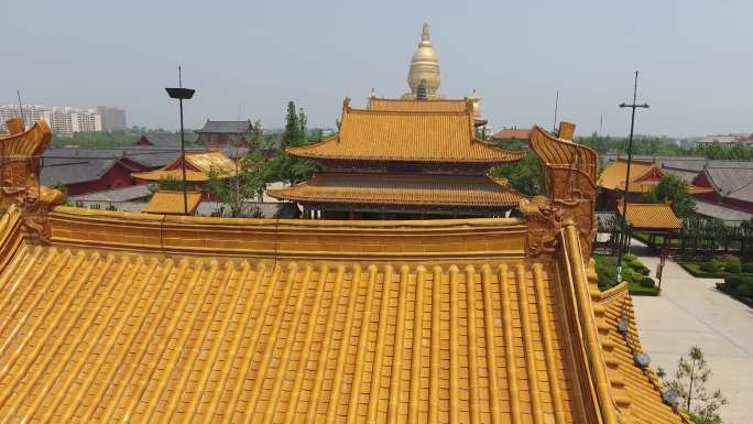 汶上宝相寺4k航拍