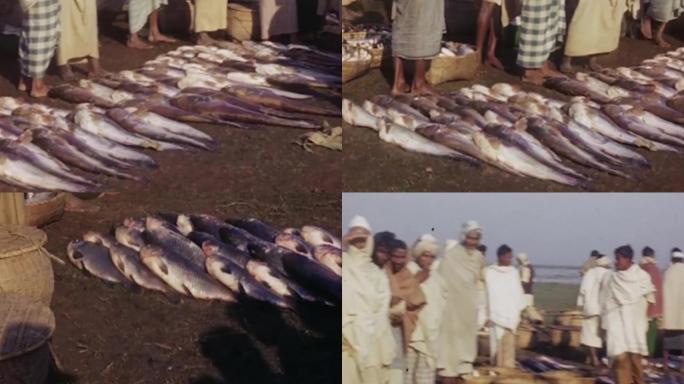上世纪40年代非洲渔村