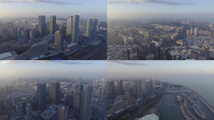 高清实拍大气城市航拍视频素材