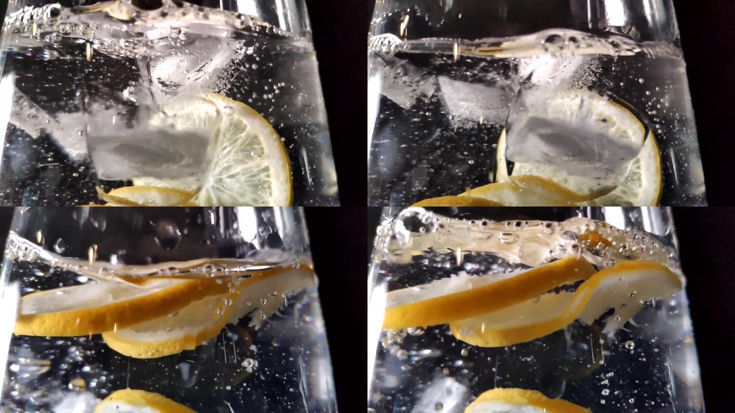 柠檬入水960帧变速升格镜头2组