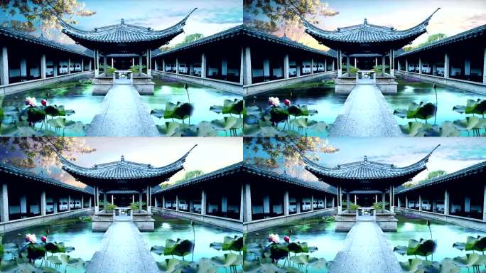 古典中国风古韵建筑