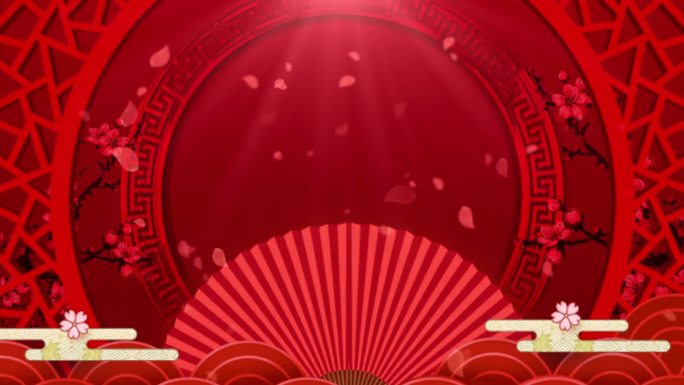 中国风传统舞台背景循环