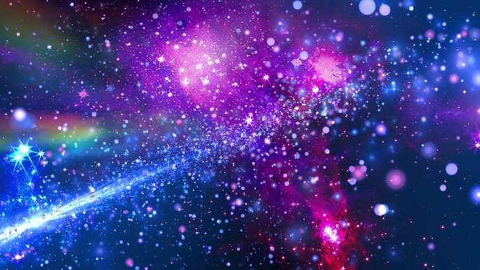 超绚丽宇宙星空星系星云粒子合集4K分辨率