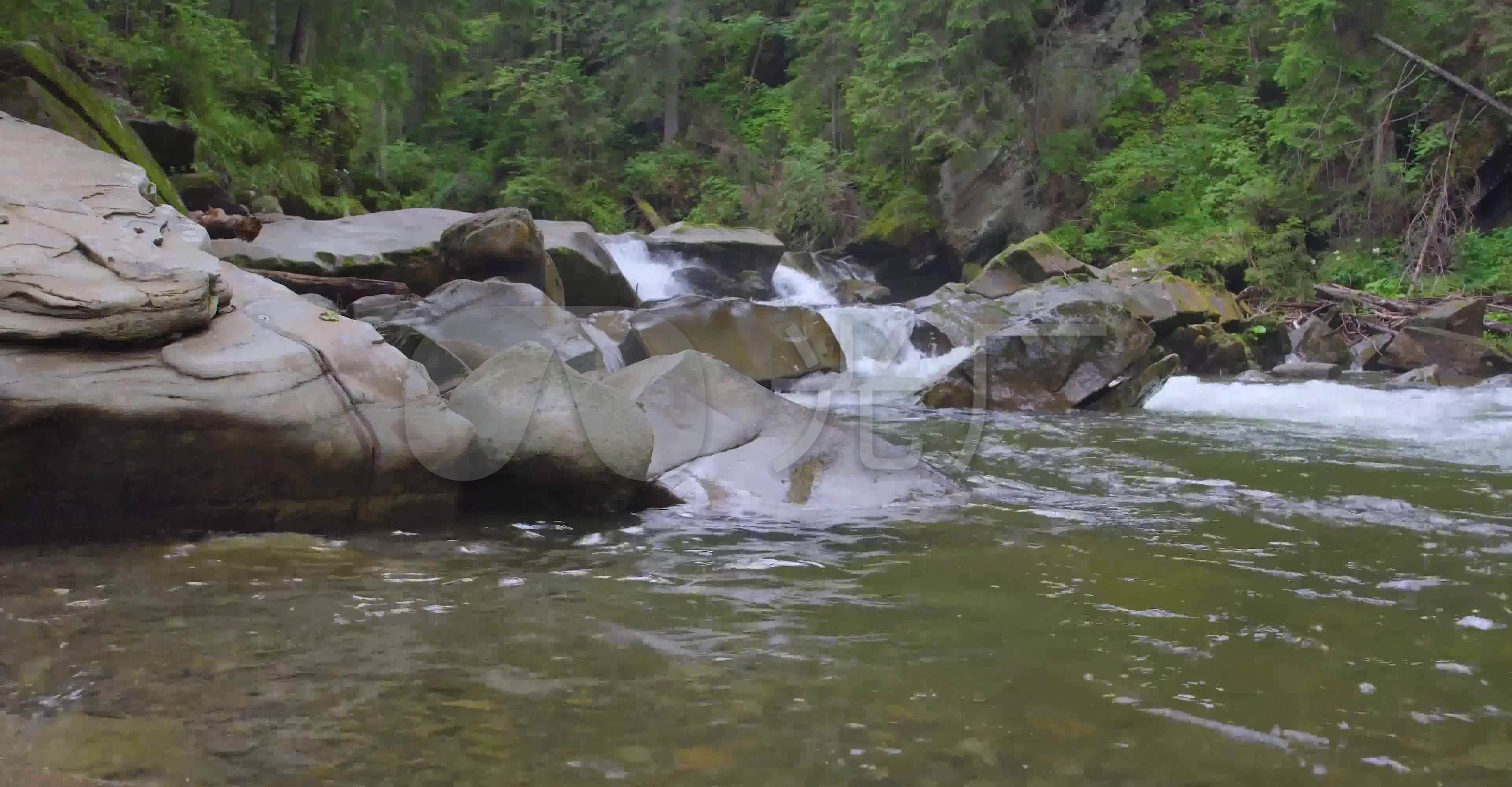 4k溪流河流山涧