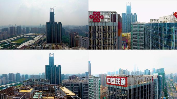 4k广州联通大楼多角度，可商用