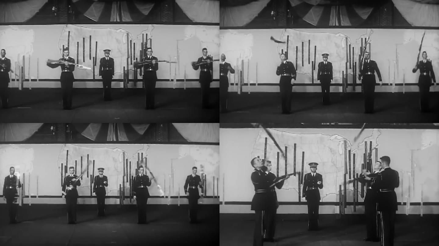 1962年美国仪仗队-花式操枪