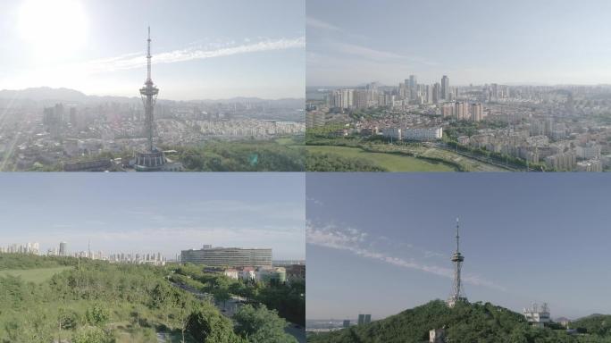 青岛黄岛西海岸电视台城市大景原素材