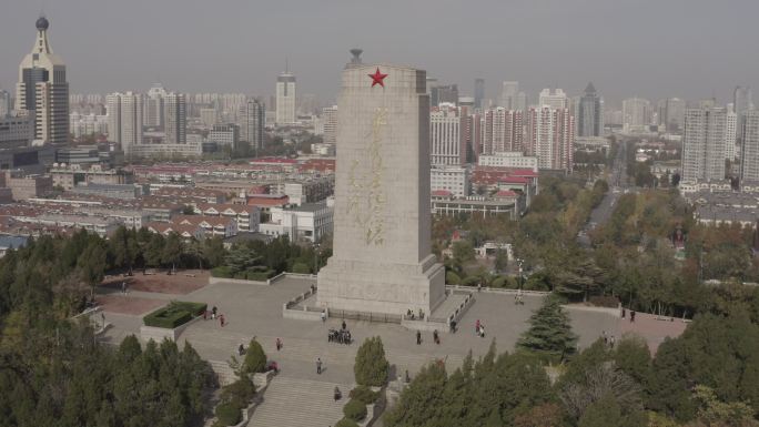 4K-log济南英雄山革命烈士纪念塔