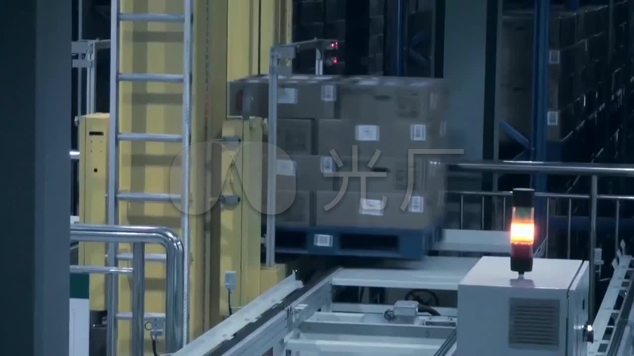 机器人自动化企业生产机械设备高清视频素材_