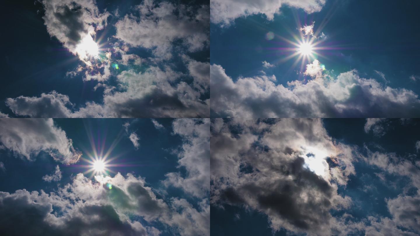 阳光透过云层HEVC5K超高画质