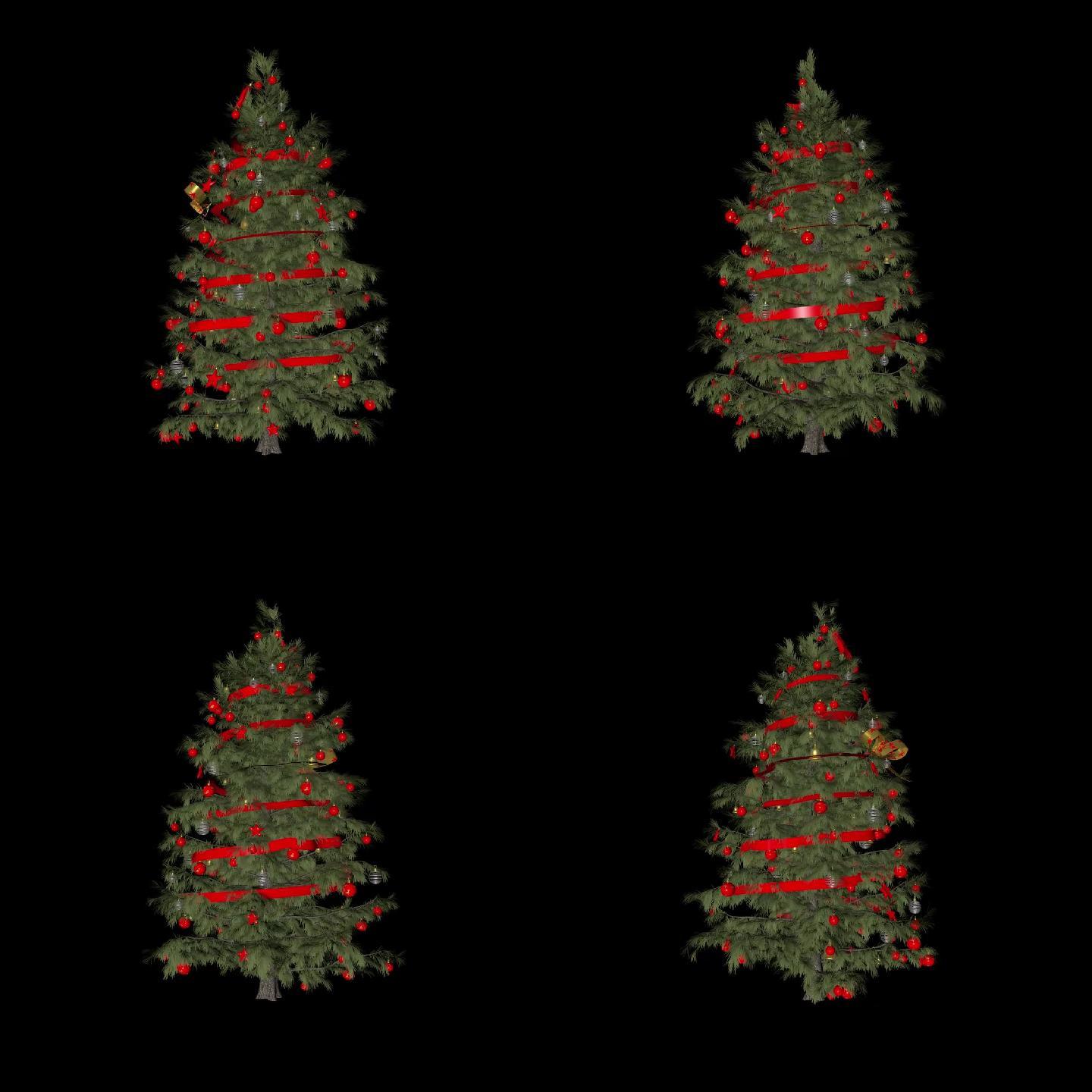 C4D圣诞树模型