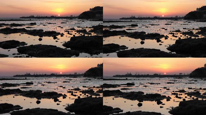 181209实拍海边日落视频素材01