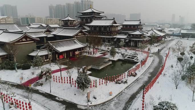 雪景洛阳上阳宫