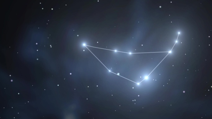 十二星座摩羯座主恒星连线动画