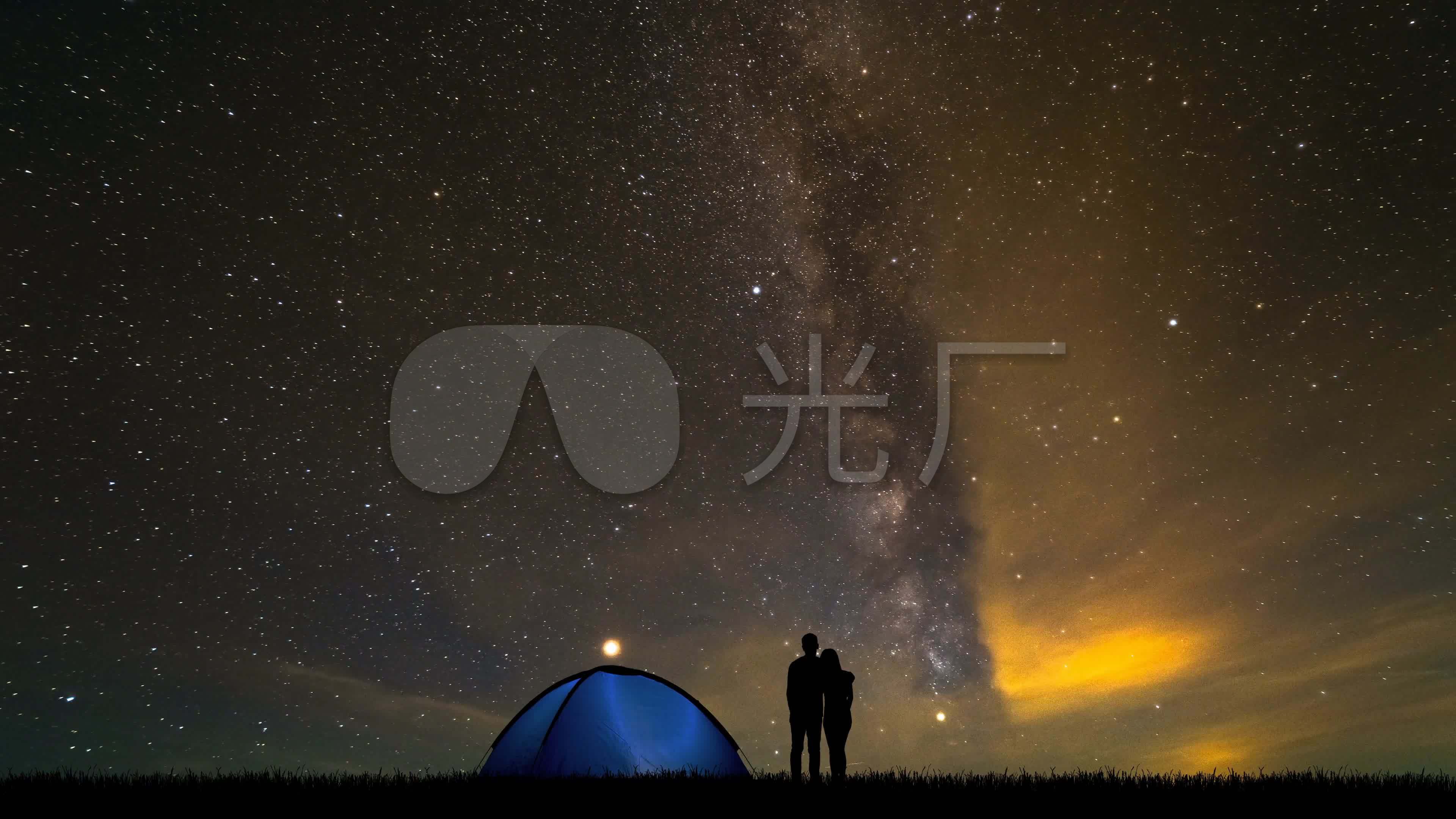 仰望星空梦幻星辰唯美星空_3840x2160_高清视频素材下载(编号:3131280