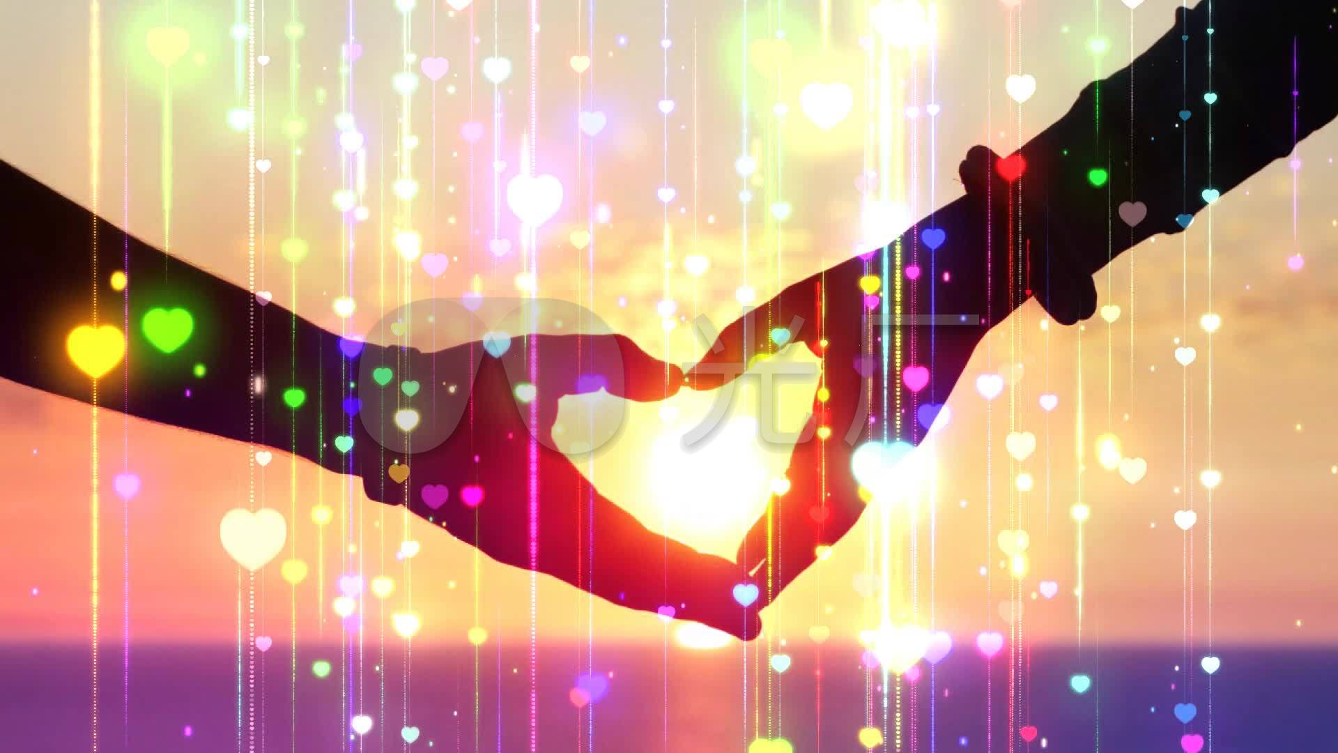 感谢你孙悦配乐成品手语舞舞台背景感恩节目_1920x1080_高清视频素材