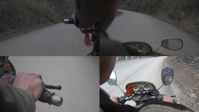 骑摩托车高清拍摄