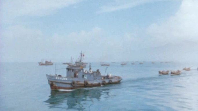 70年代渔船出海